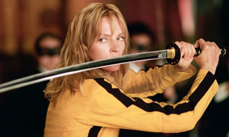 Uma Thurman en una escena de Kill Bill Uma Thurman en una escena de Kill Bill