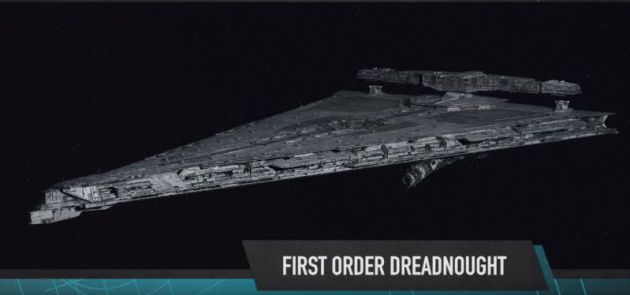 La nueva nave de la Primera Orden. La nueva nave de la Primera Orden.