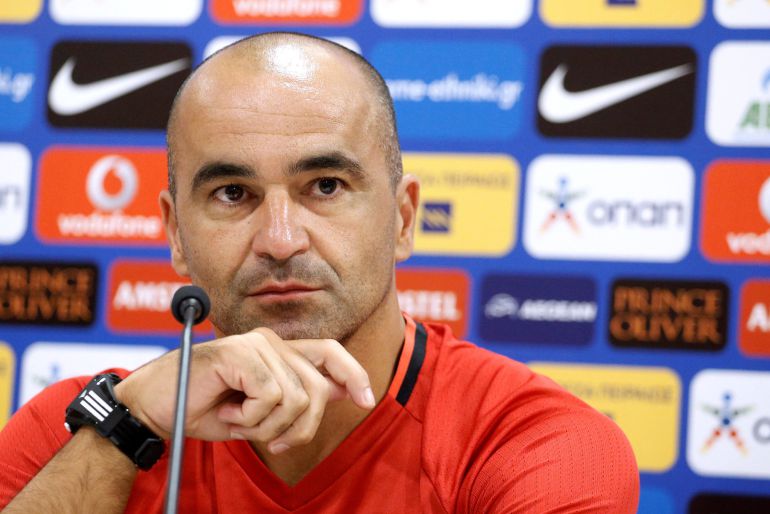 Roberto Martínez durante una rueda de prensa Roberto Martínez durante una rueda de prensa