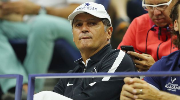 Toni Nadal, durante el la final del torneo Toni Nadal, durante el la final del torneo