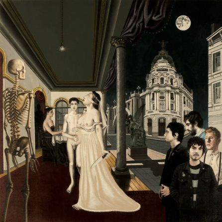 La portada de 'Sentido del espectáculo', el segundo disco de Biznaga, está basada en un cuadro del pintor belga Paul Delvaux. La portada de 'Sentido del espectáculo', el segundo disco de Biznaga, está basada en un cuadro del pintor belga Paul Delvaux.