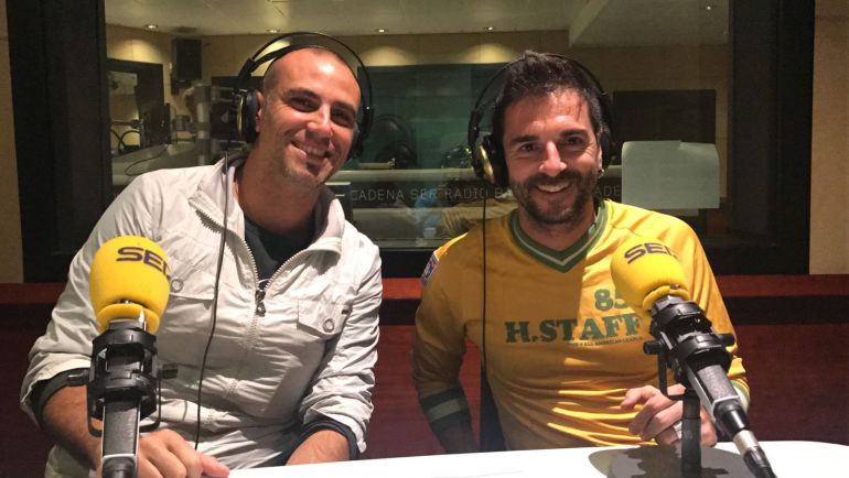 Jofre Mateu (derecha) y Moisés Hurtado (izquierda) en Radio Barcelona Jofre Mateu (derecha) y Moisés Hurtado (izquierda) en Radio Barcelona