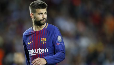Gerard Piqué, durante un encuentro con el Barcelona en la presente temporada