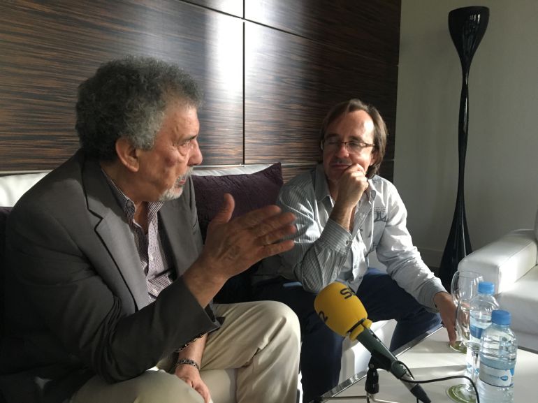 Mustafa Khalifa y uno de los traductores del libro, Ignacio Gutiérrez de Terán Mustafa Khalifa y uno de los traductores del libro, Ignacio Gutiérrez de Terán