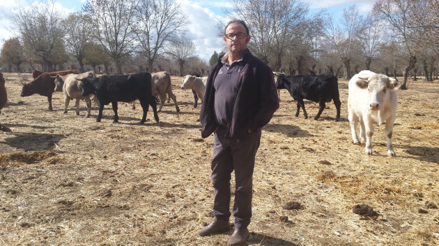 El ganadero Manuel Barahona, en su parcela del paraje de la Fresneda, en Lumbrales, Salamanca El ganadero Manuel Barahona, en su parcela del paraje de la Fresneda, en Lumbrales, Salamanca