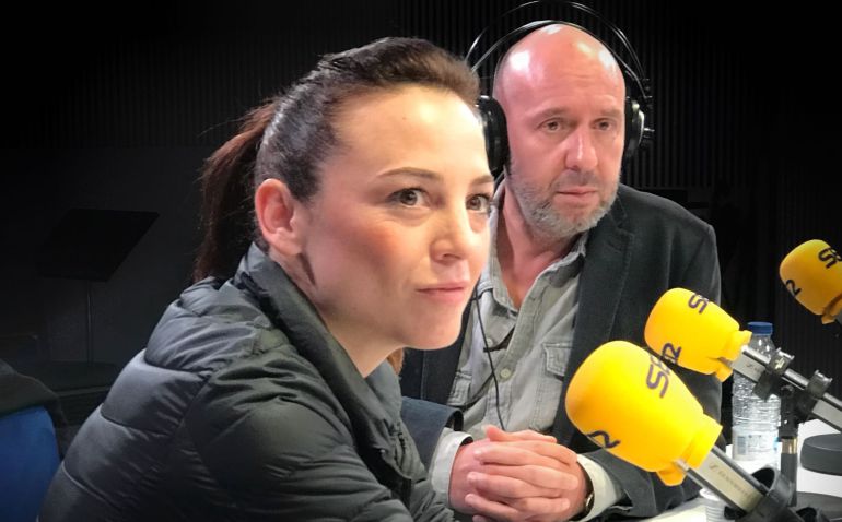 Leonor y Jaume en los estudios de la SER Leonor y Jaume en los estudios de la SER