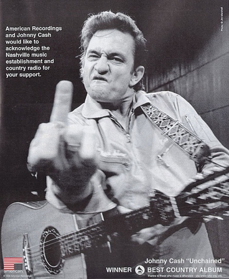 Anuncio publicado por Johnny Cash en la revista Billboard Anuncio publicado por Johnny Cash en la revista Billboard