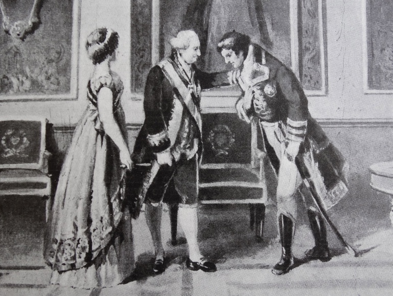 El rey Carlos IV nombra primer ministro a Manuel Godoy El rey Carlos IV nombra primer ministro a Manuel Godoy
