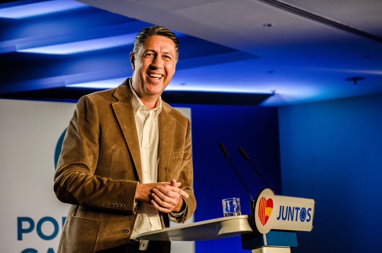 El presidente del PP catalán, Xavier García Albiol, durante un mitin el pasado mes de noviembre El presidente del PP catalán, Xavier García Albiol, durante un mitin el pasado mes de noviembre