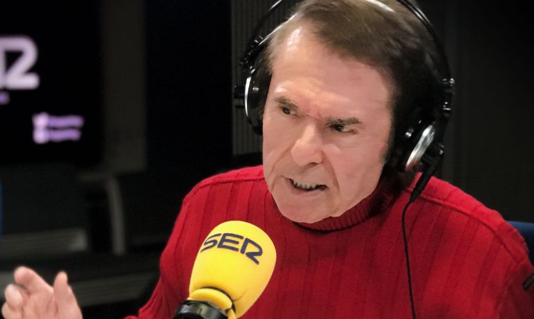 Raphael en los estudios de la SER Raphael en los estudios de la SER