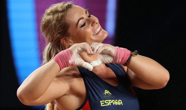 Lydia Valentín, durante el campeonato del mundo de halterofilia de 2017 Lydia Valentín, durante el campeonato del mundo de halterofilia de 2017