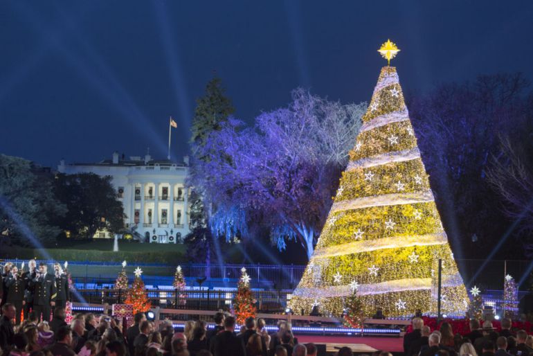 Ceremonia de encendido del Árbol de Navidad Nacional en 2017 Ceremonia de encendido del Árbol de Navidad Nacional en 2017