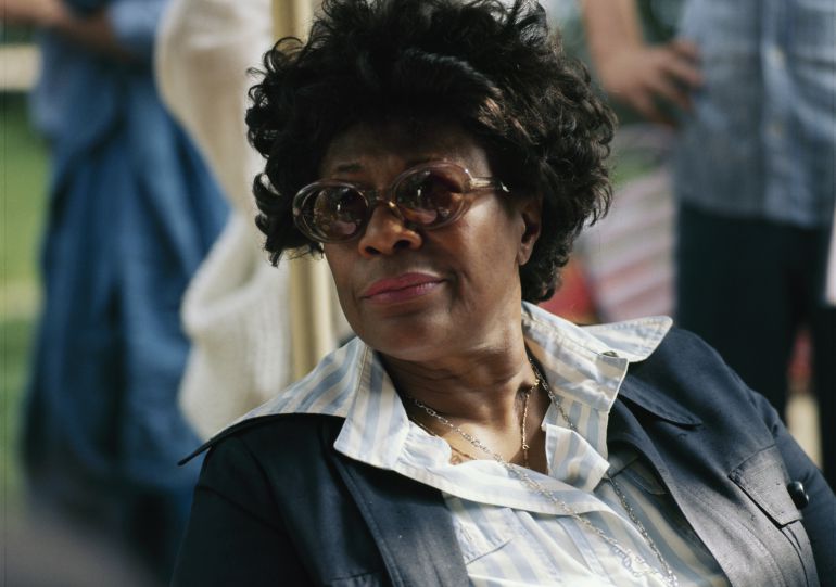 Ella Fitzgerald en el Montreux Jazz Festival de Suiza en julio de 1975 Ella Fitzgerald en el Montreux Jazz Festival de Suiza en julio de 1975