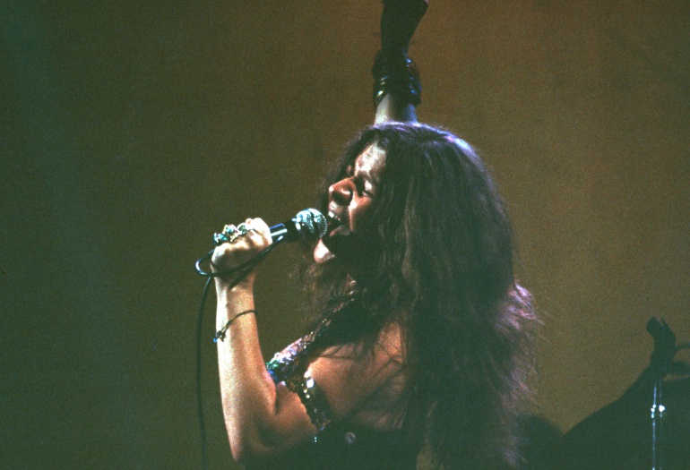 Janis Joplin durante una actuación en Nueva York 1968 Janis Joplin durante una actuación en Nueva York 1968