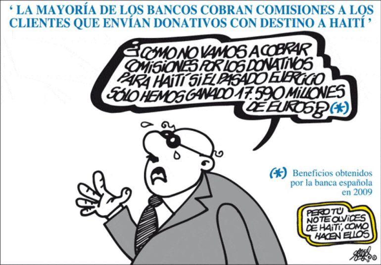 Forges, “no nos hemos olvidado de Haití” Forges, “no nos hemos olvidado de Haití”