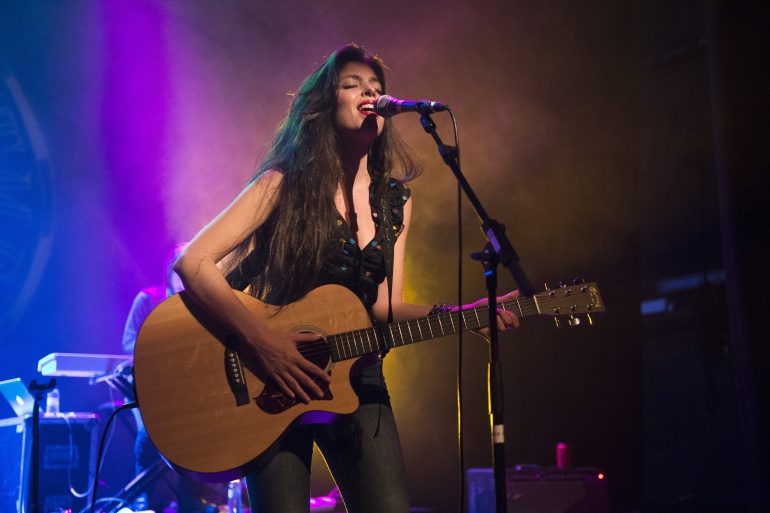 Solea Morente en un concierto en Badalona junto a Los Evangelistas en 2015 Solea Morente en un concierto en Badalona junto a Los Evangelistas en 2015