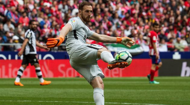 Jan Oblak, durante el partido de Liga ante el Levante de hace una semana Jan Oblak, durante el partido de Liga ante el Levante de hace una semana