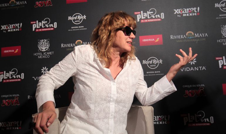 Emma Suarez en Playa del Carmen para los premios Platino. Emma Suarez en Playa del Carmen para los premios Platino.