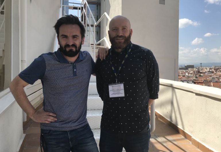 Cristóbal Garrido e Iván Escobar, en la terraza de los estudios de la Cadena SER en Madrid Cristóbal Garrido e Iván Escobar, en la terraza de los estudios de la Cadena SER en Madrid