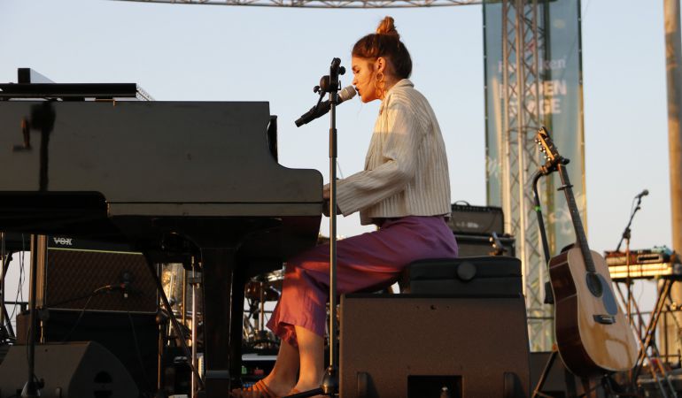 Amaia Romero durante su actuación en el Primavera Sound. Amaia Romero durante su actuación en el Primavera Sound.