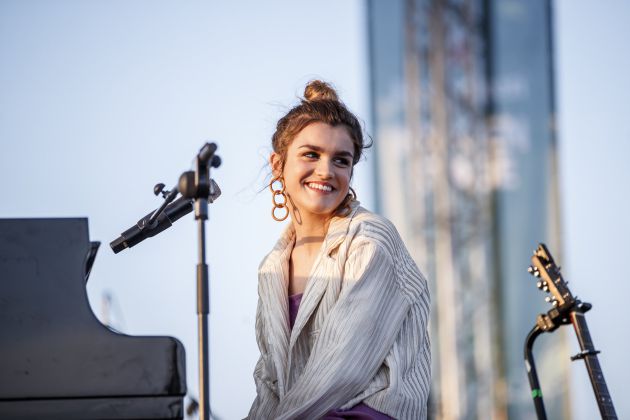 Amaia, durante su concierto en el Primavera Sound. Amaia, durante su concierto en el Primavera Sound.