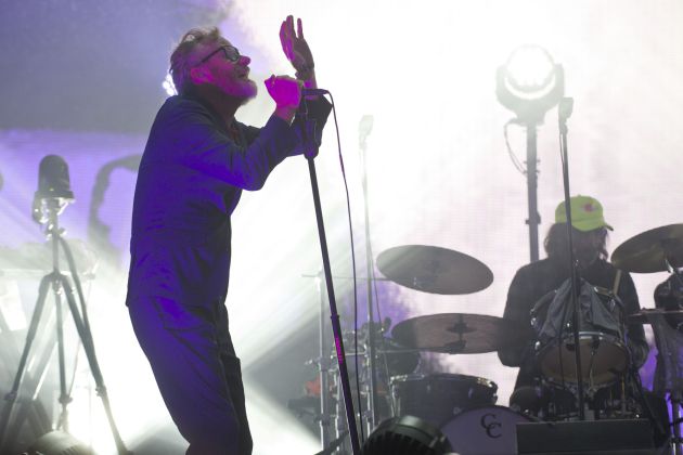 Matt Berninger, de The National, durante su concierto en el Primavera Sound. Matt Berninger, de The National, durante su concierto en el Primavera Sound.