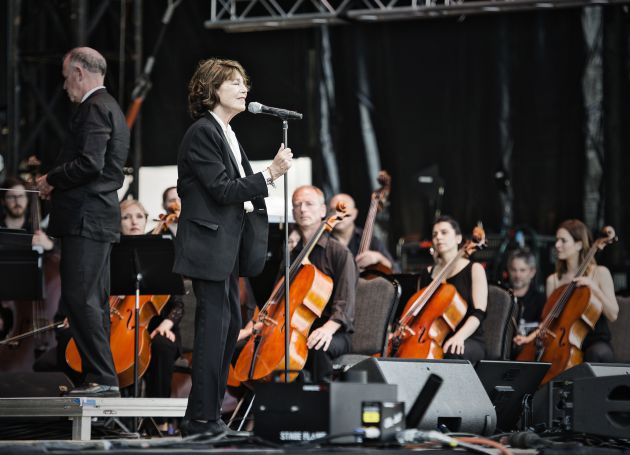 Jane Birkin, durante su actuación en el Primavera Sound 2018. Jane Birkin, durante su actuación en el Primavera Sound 2018.