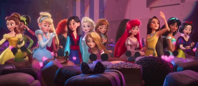 Las princesas Disney reunidas en 'Ralph Rompe Internet'. Las princesas Disney reunidas en 'Ralph Rompe Internet'.