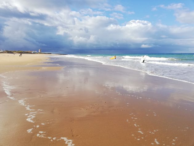 Playa de El Palmar, en Cádiz Playa de El Palmar, en Cádiz