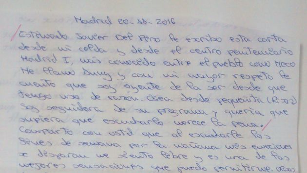La carta de Anny a 'A Vivir' La carta de Anny a 'A Vivir'