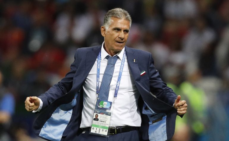 Carlos Queiroz se lamenta durante el partido ante Irán Carlos Queiroz se lamenta durante el partido ante Irán
