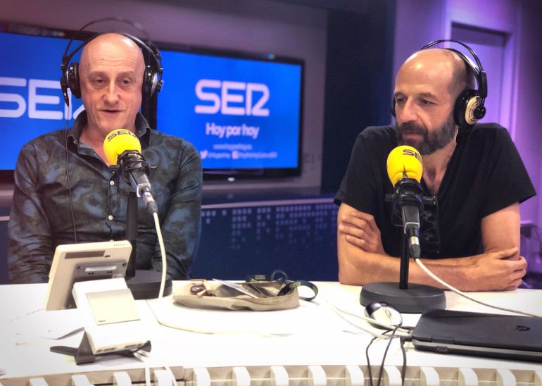 Jorge y Josele, en los estudios de la Cadena SER. Jorge y Josele, en los estudios de la Cadena SER.
