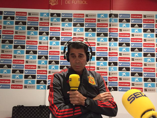 Fernando Hierro, durante la entrevista en El Larguero Fernando Hierro, durante la entrevista en El Larguero