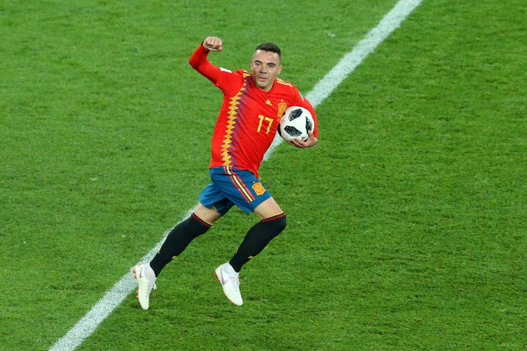 Iago Aspas celebra su golazo Iago Aspas celebra su golazo