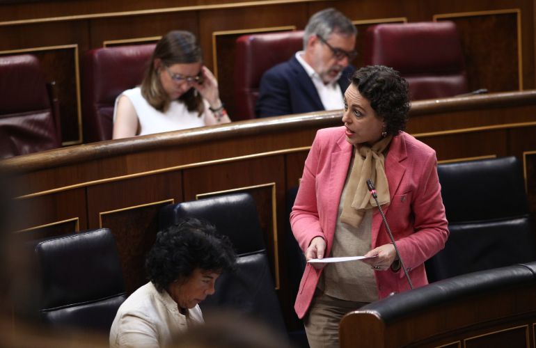 Magdalena Valerio, ministra de Trabajo. Magdalena Valerio, ministra de Trabajo.
