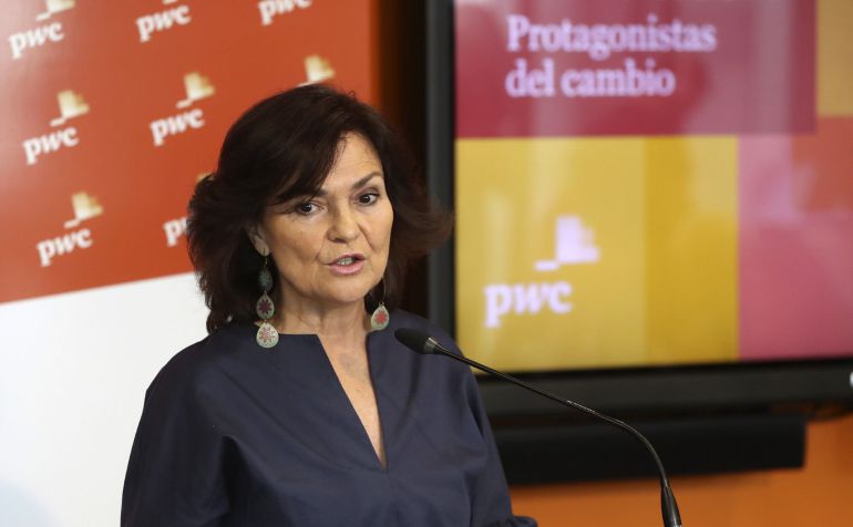 La vicepresidenta del Gobierno, Carmen Calvo. La vicepresidenta del Gobierno, Carmen Calvo.