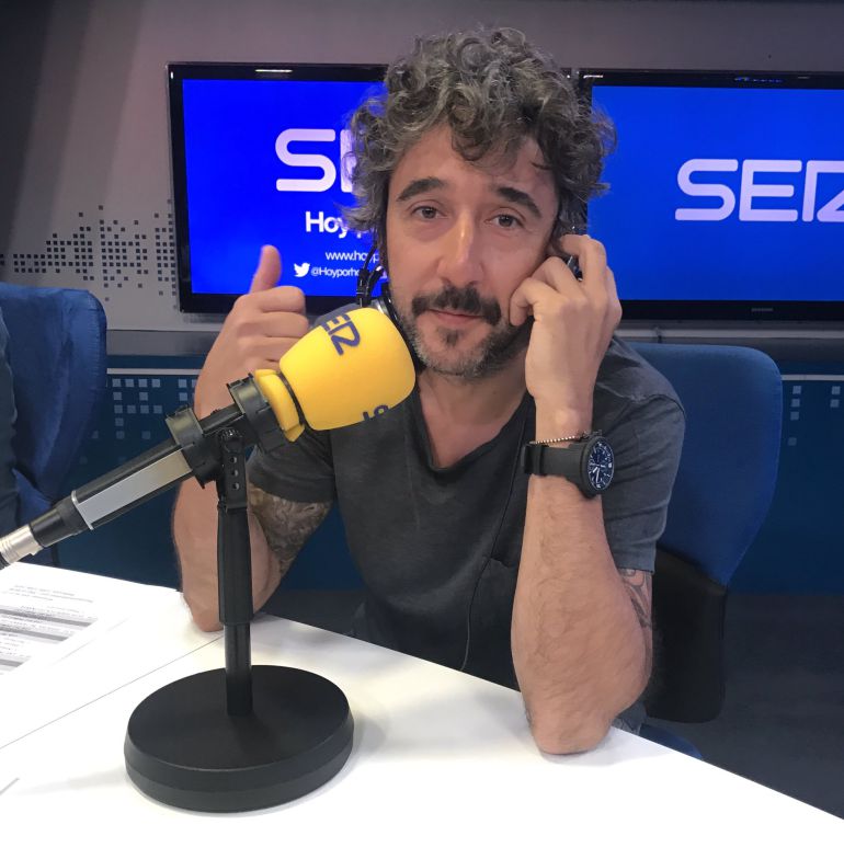 Diego Guerrero en los estudios de la Cadena SER. Diego Guerrero en los estudios de la Cadena SER.