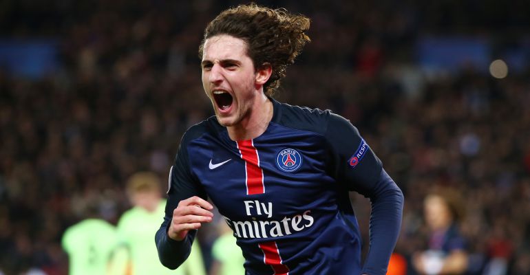 Adrien Rabiot, durante un partido de la Champions con el PSG Adrien Rabiot, durante un partido de la Champions con el PSG