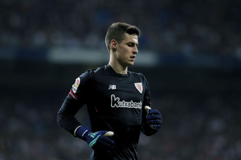 Kepa, durante un partido con el Athletic Kepa, durante un partido con el Athletic