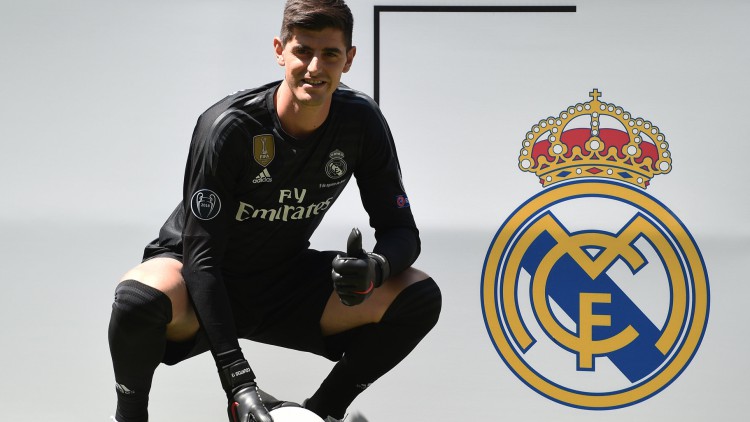 Courtois, presentado con el Real Madrid