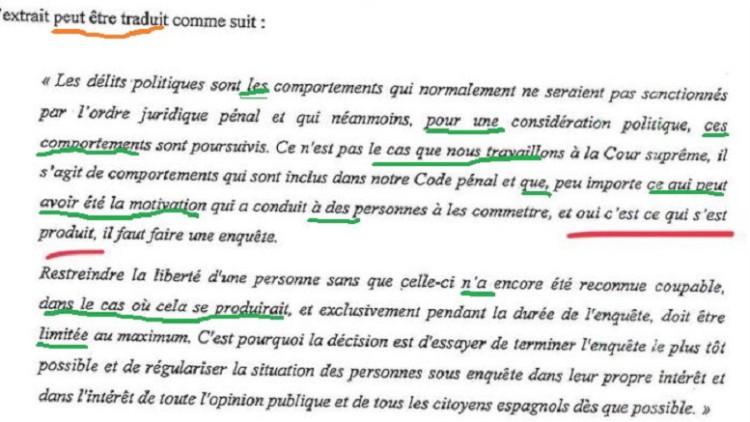 Resultado de imagen de ALTERACIÃN DE LA TRADUCCIÃN juez llarena