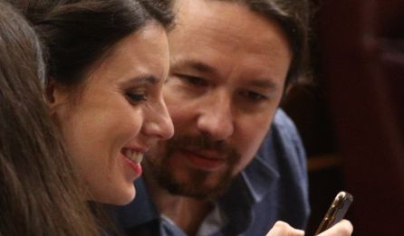 Pablo Iglesias e Irene Montero.