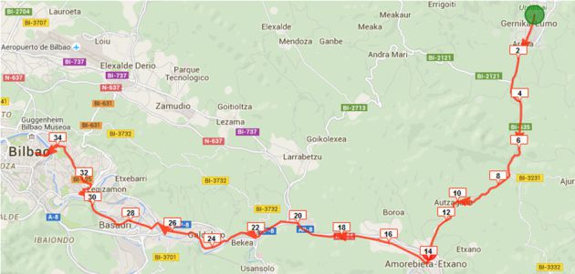 Gernika Bilbao carrera: Cuatro salidas, una misma meta Gernika Bilbao carrera: Cuatro salidas, una misma meta