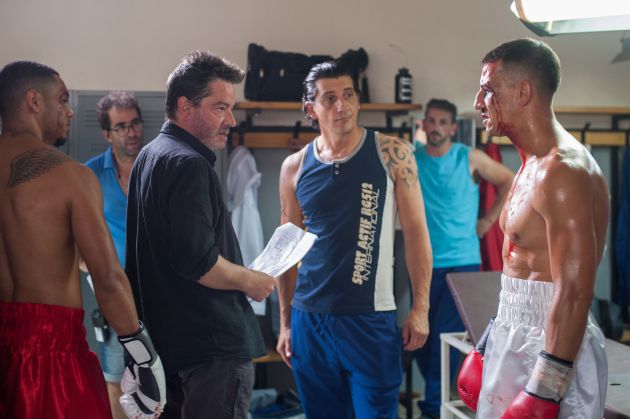 Enrique Urbizu con Carlos Librado 'Nene' durante un momento del rodaje Enrique Urbizu con Carlos Librado 'Nene' durante un momento del rodaje