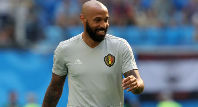 Henry, antes de un partido de Bélgica en el pasado Mundial Henry, antes de un partido de Bélgica en el pasado Mundial