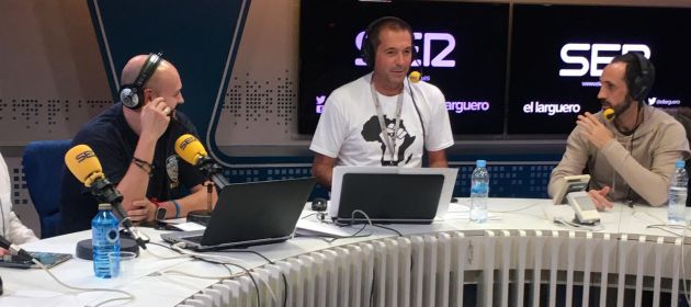 Miguel Martín Talavera, Manu Carreño y Juanfran Torres en los estudios de la SER Miguel Martín Talavera, Manu Carreño y Juanfran Torres en los estudios de la SER