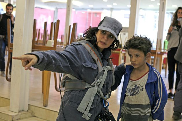 Nadine Labaki, durante el rodaje de 'Cafarnaúm' Nadine Labaki, durante el rodaje de 'Cafarnaúm'