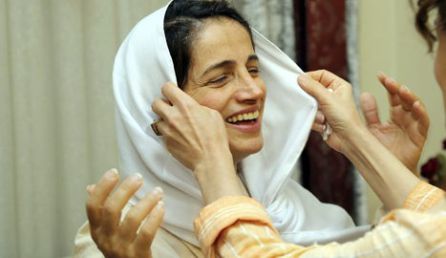 La abogada Nasrin Sotoudeh, tras ser puesta en libertad en 2012. La abogada Nasrin Sotoudeh, tras ser puesta en libertad en 2012.