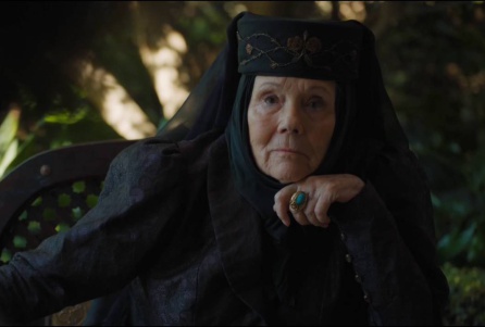 Olenna Tyrell en su despedida de la serie Olenna Tyrell en su despedida de la serie