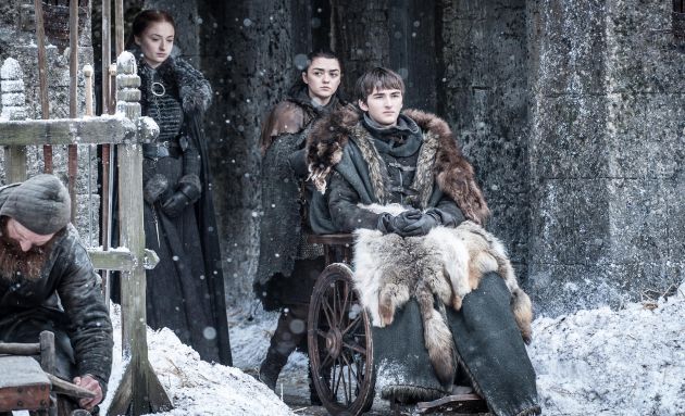 Arya, Sansa y Bran Stark. Arya, Sansa y Bran Stark.